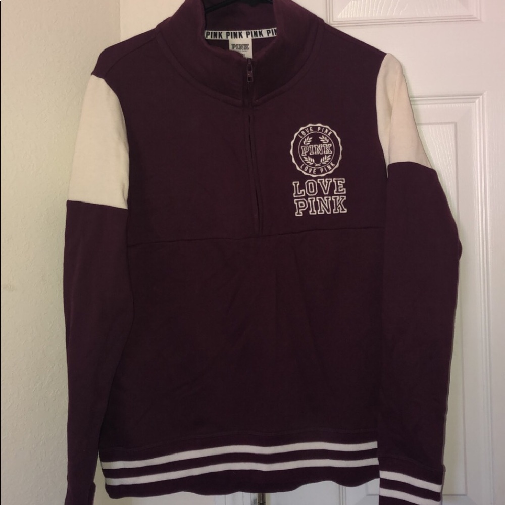 Victoria’s Secret Pink maroon quarter zip